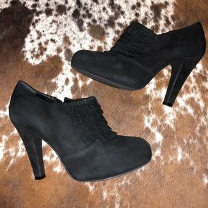 Gianni Bini High Heel Ruffle Ankle Booties